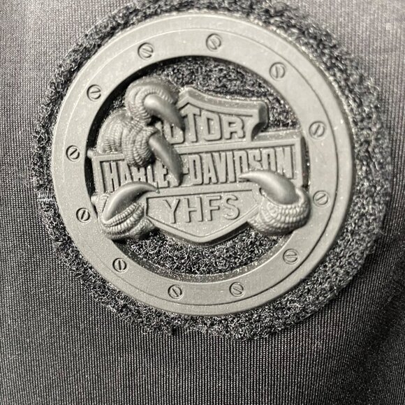 Harley Davidson Black Zip Up Sweatshirt Hoodie Mens Size Medium Motorcycle HD - Picture 4 of 5